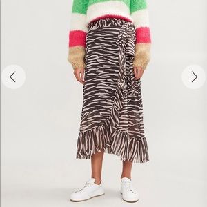 Ganni Tilden Skirt Tiger Stripe